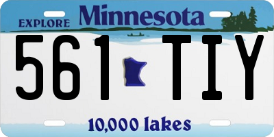 MN license plate 561TIY