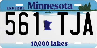 MN license plate 561TJA