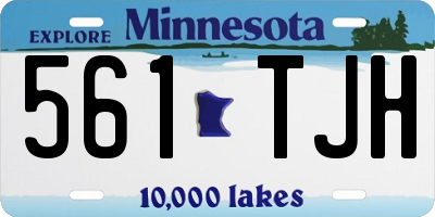MN license plate 561TJH