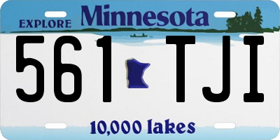 MN license plate 561TJI