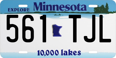 MN license plate 561TJL