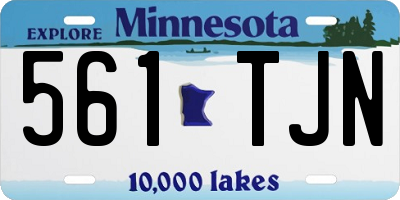 MN license plate 561TJN