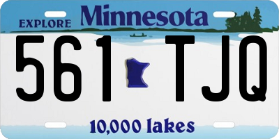 MN license plate 561TJQ