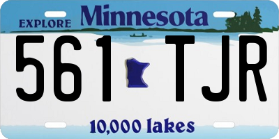 MN license plate 561TJR