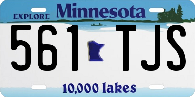 MN license plate 561TJS