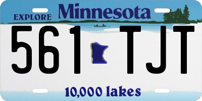 MN license plate 561TJT