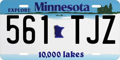 MN license plate 561TJZ