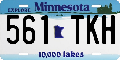 MN license plate 561TKH