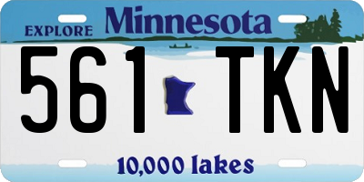 MN license plate 561TKN