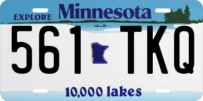 MN license plate 561TKQ