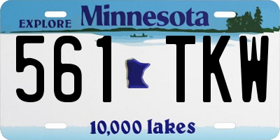 MN license plate 561TKW
