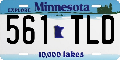 MN license plate 561TLD