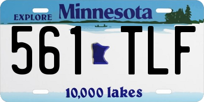 MN license plate 561TLF