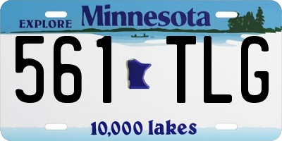 MN license plate 561TLG