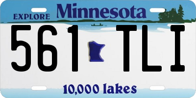 MN license plate 561TLI