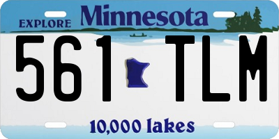 MN license plate 561TLM