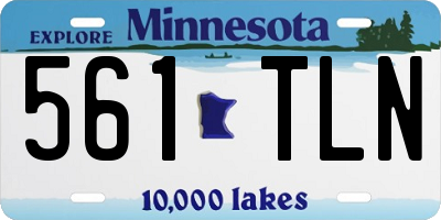 MN license plate 561TLN