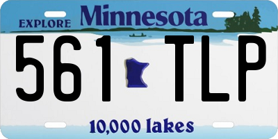 MN license plate 561TLP