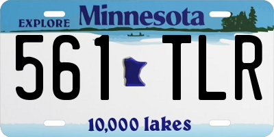 MN license plate 561TLR