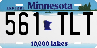 MN license plate 561TLT