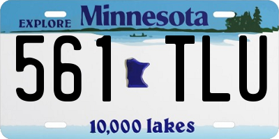 MN license plate 561TLU