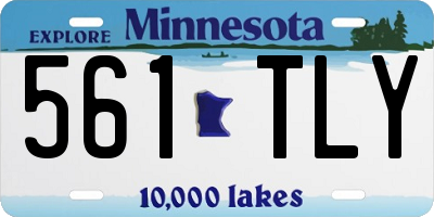 MN license plate 561TLY