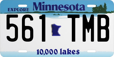 MN license plate 561TMB