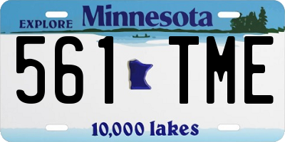 MN license plate 561TME
