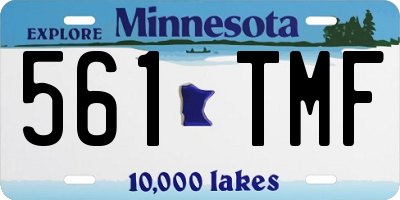 MN license plate 561TMF