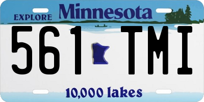 MN license plate 561TMI