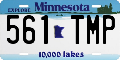 MN license plate 561TMP