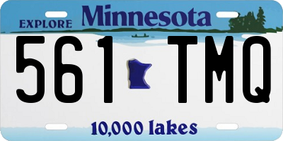 MN license plate 561TMQ