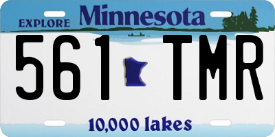 MN license plate 561TMR