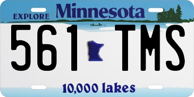 MN license plate 561TMS