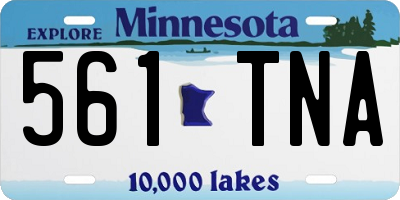 MN license plate 561TNA