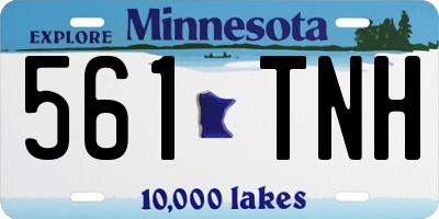 MN license plate 561TNH