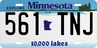 MN license plate 561TNJ
