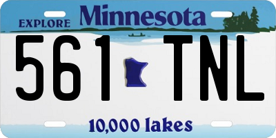 MN license plate 561TNL