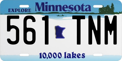 MN license plate 561TNM