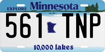 MN license plate 561TNP