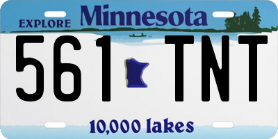 MN license plate 561TNT