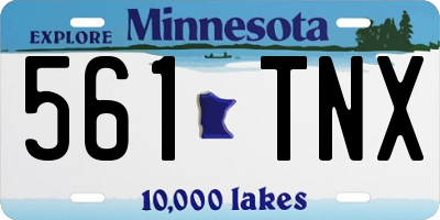MN license plate 561TNX