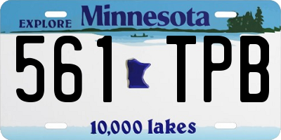 MN license plate 561TPB