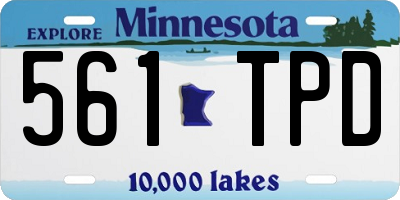 MN license plate 561TPD