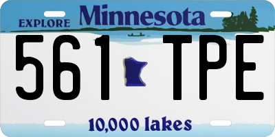 MN license plate 561TPE