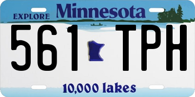 MN license plate 561TPH