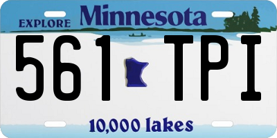 MN license plate 561TPI