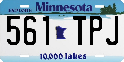 MN license plate 561TPJ