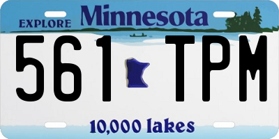MN license plate 561TPM