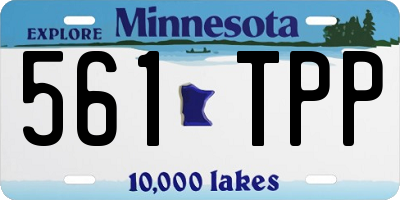 MN license plate 561TPP